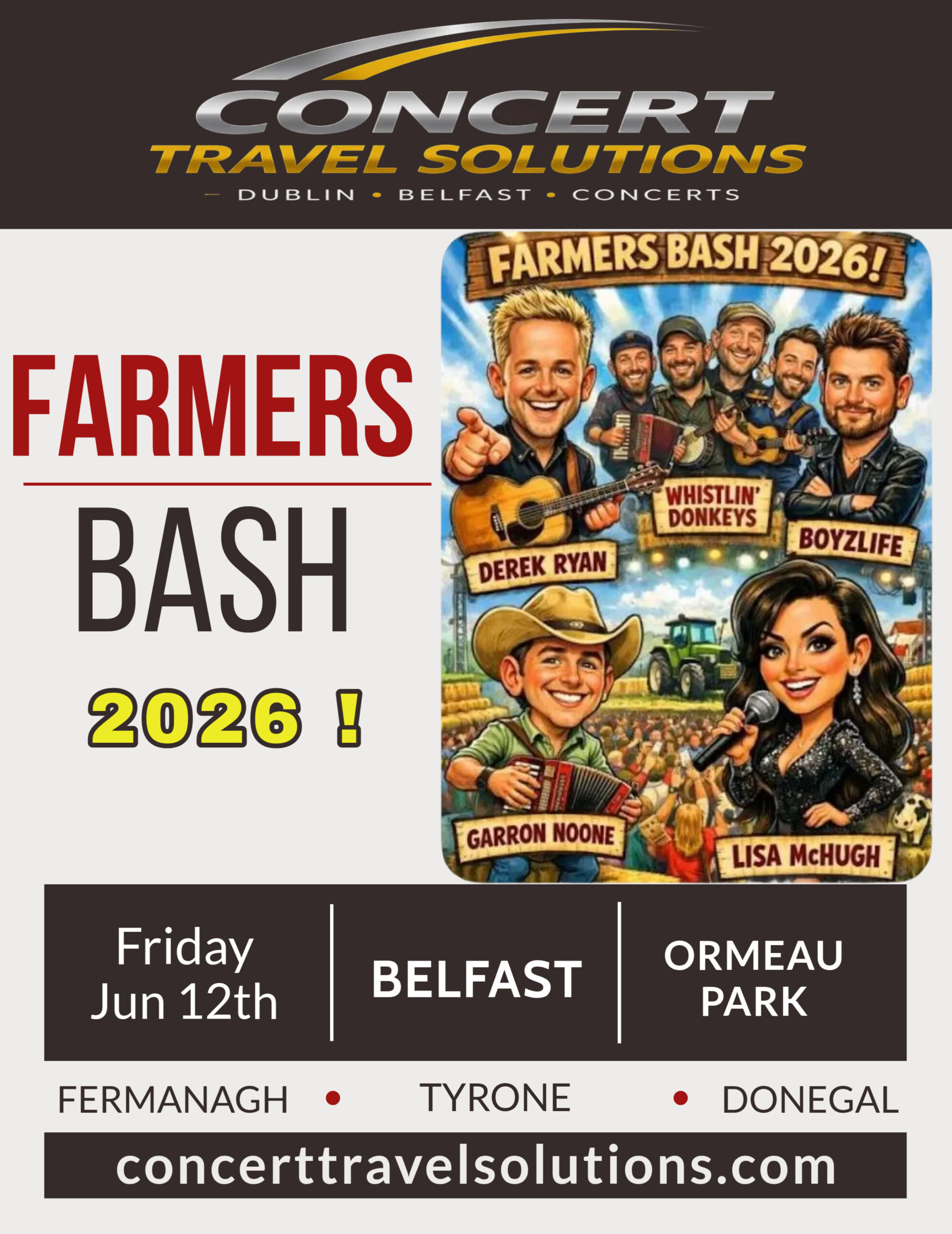 Farmers Bash Live at Ormeau Park, Belfast, Friday 12th June
