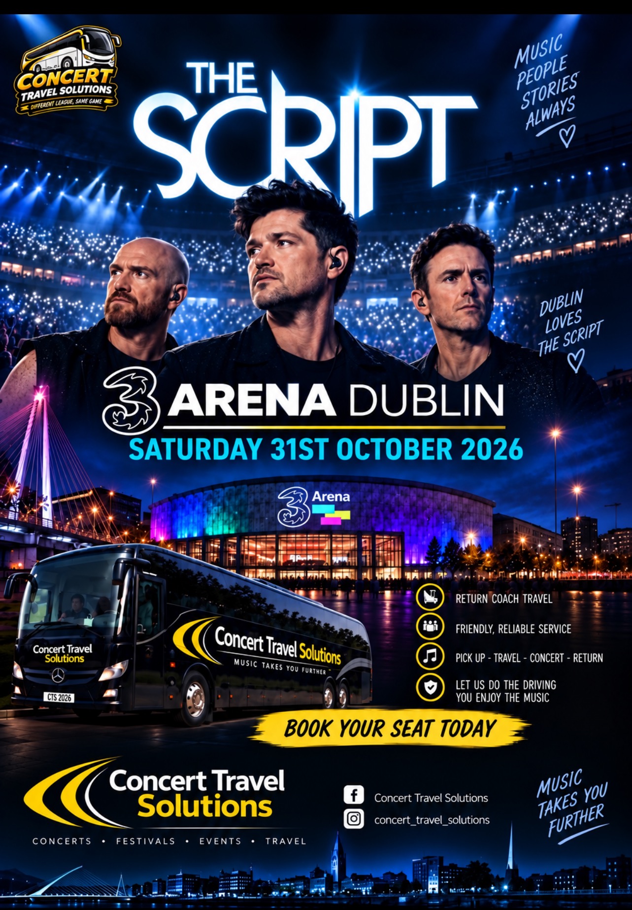 The Script - 3 Arena, Dublin - Saturday 31st October